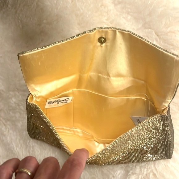 VTG,Vivant by Sarne', Exquisite Gold Beaded bag, Excellent condition - Picture 2 of 7